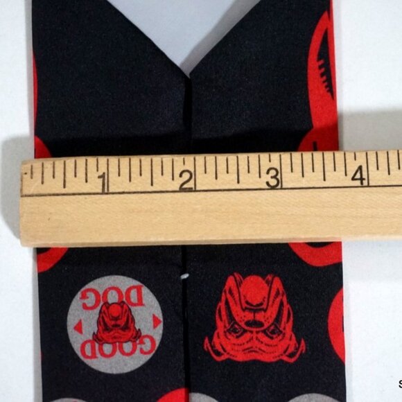 Red Dog Beer Silk Men's Neck Tie by Ralph Marlin Style EUC - Picture 9 of 9